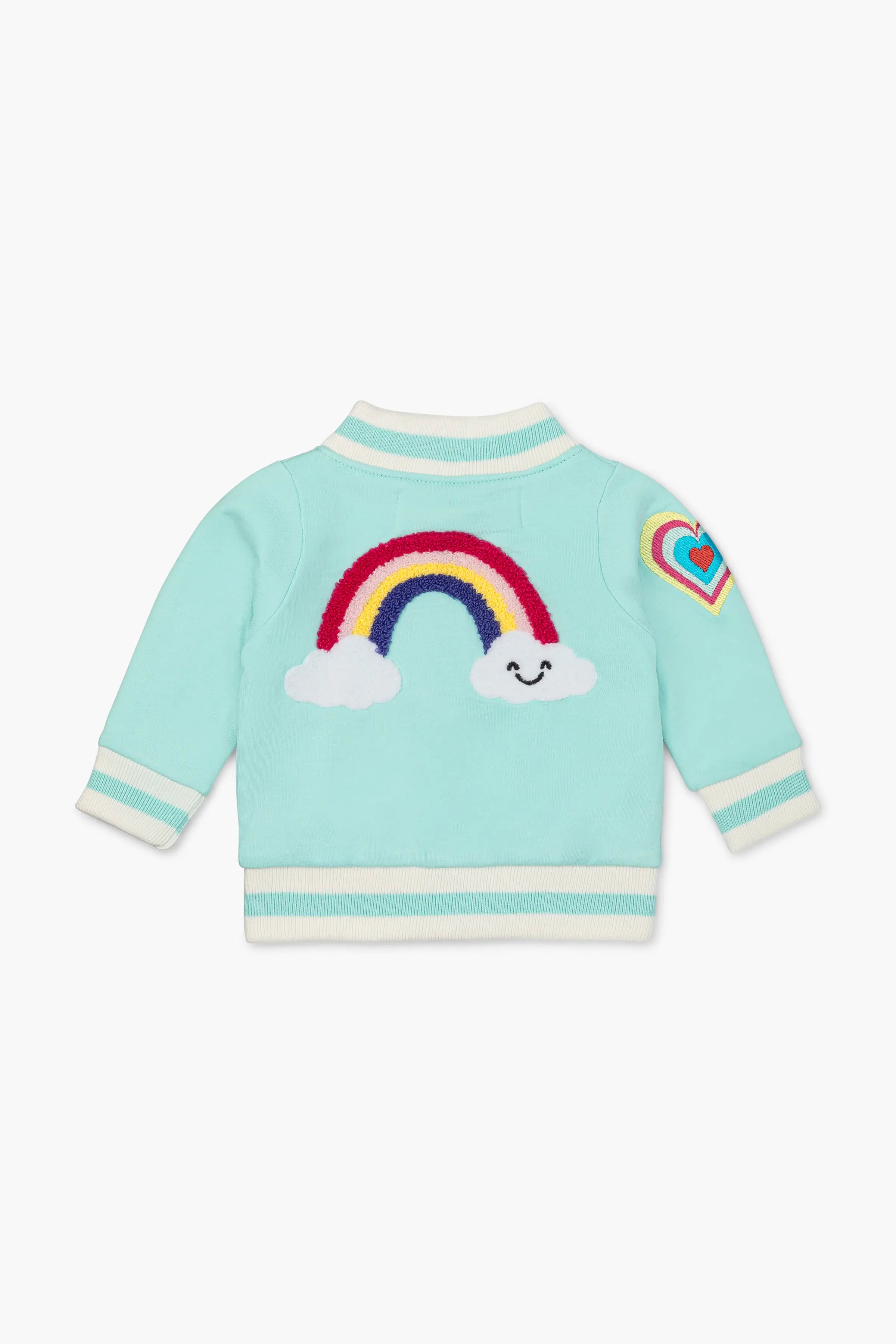 Huge Discounts Zip Bomber Jacket_Paris Hilton Happy Rainbows