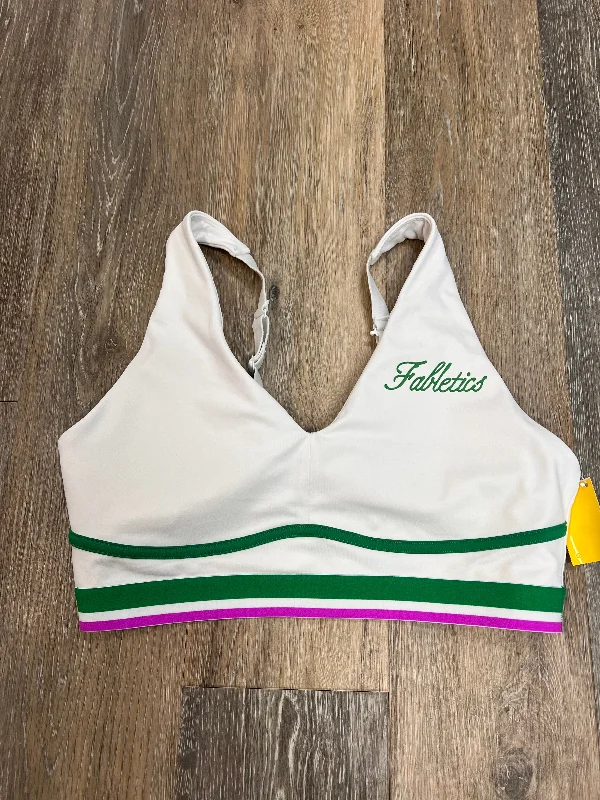 Price Smash Athletic Bra By Fabletics In White, Size: L