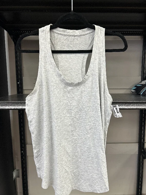 Final Sale Athletic Tank Top By Lululemon In Grey, Size: 6