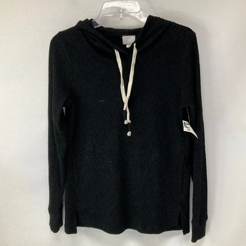 Early Bird Discount Black Top Long Sleeve Anthropologie, Size Xs