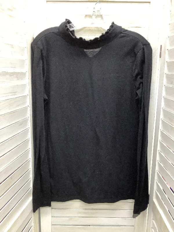 Exclusive Offers Black Top Long Sleeve Loft, Size S