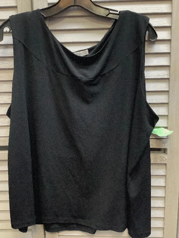 Online Specials Black Top Sleeveless Basic Dressbarn, Size 2x