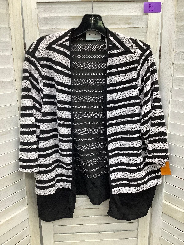 Major Savings Black White Cardigan Alfred Dunner, Size M