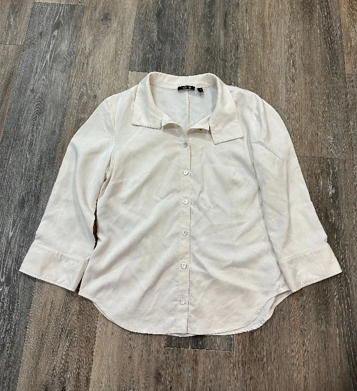 Daily Specials Blouse Long Sleeve By Carlisle In Cream, Size: 10