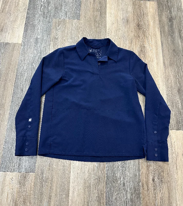 Bargain Prices Blouse Long Sleeve By Figs In Navy, Size: Xs