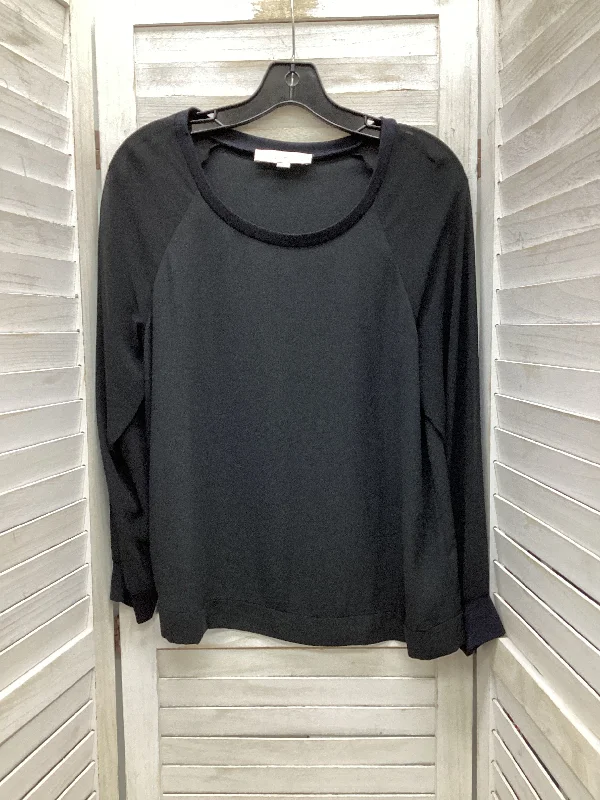 Exclusive Preview Blouse Long Sleeve By Loft In Black, Size: Mp