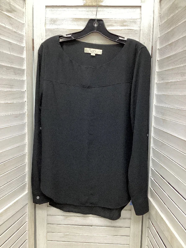 Deal Frenzy Blouse Long Sleeve By Loft In Black, Size: S