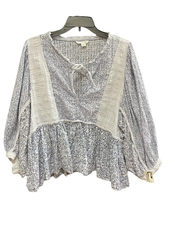 Special Promotion Blue Top Short Sleeve American Eagle, Size L