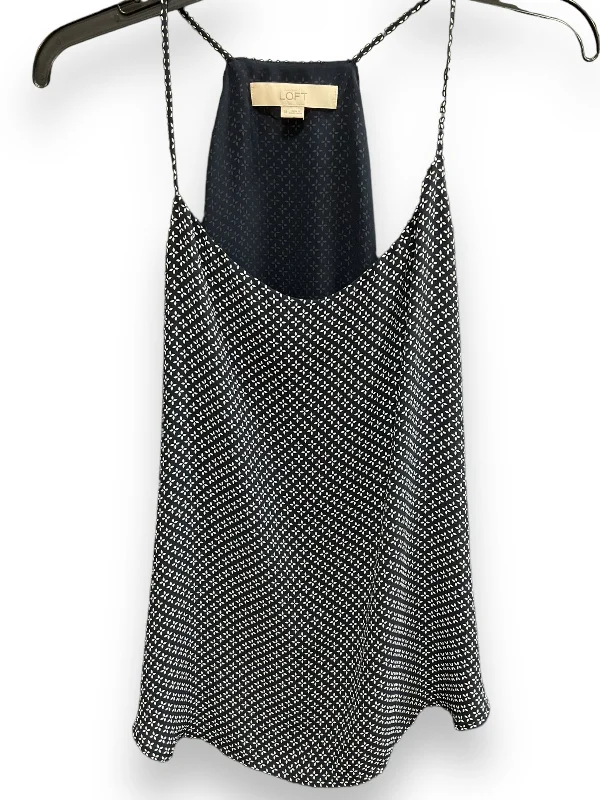 Discount Deals Blue White Top Sleeveless Loft O, Size M