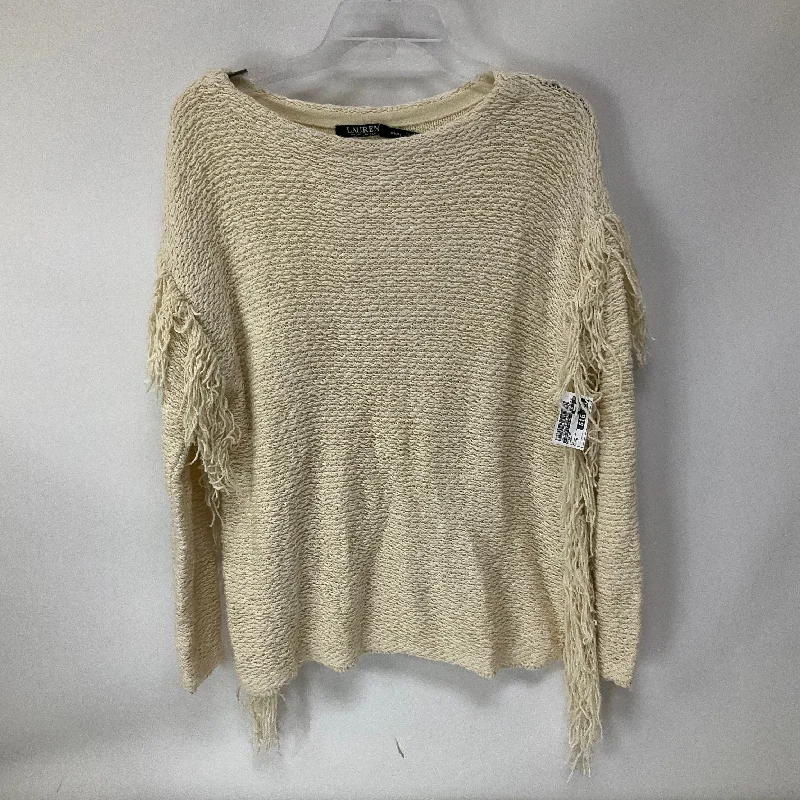 Limited Time Offer Cream Sweater Lauren By Ralph Lauren, Size M