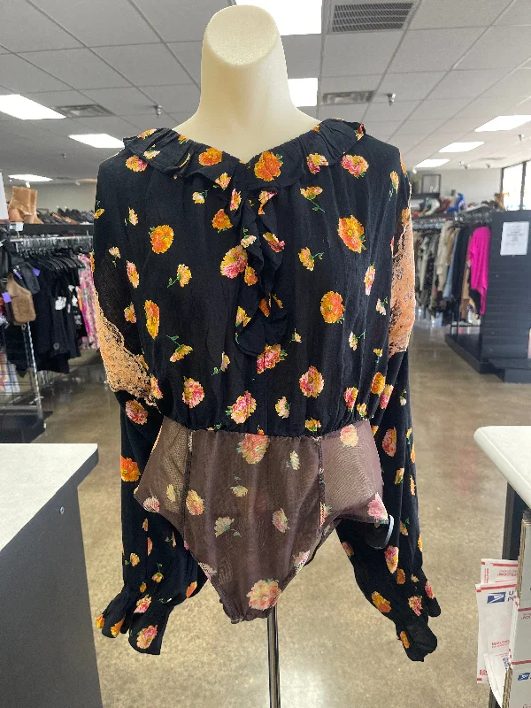 Limited Time Offer Floral Print Bodysuit Free People, Size M