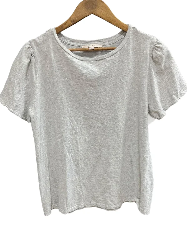 Price Break Grey Top Short Sleeve Basic Loft, Size L