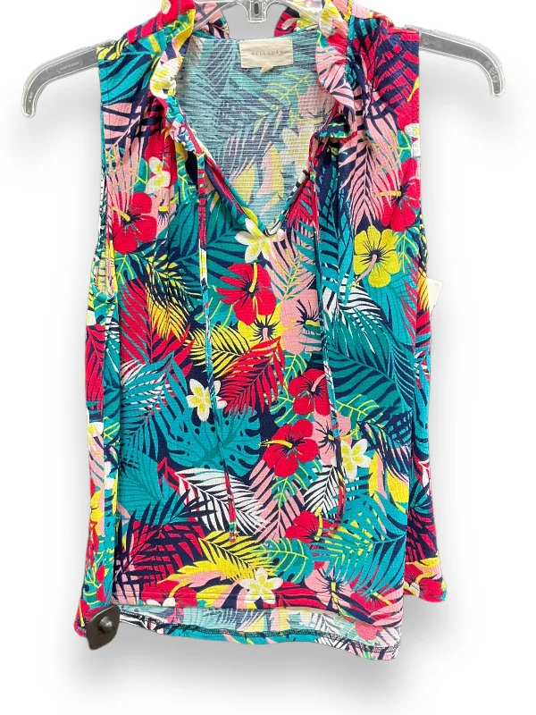 Hurry In Multi-colored Top Sleeveless Melloday, Size S