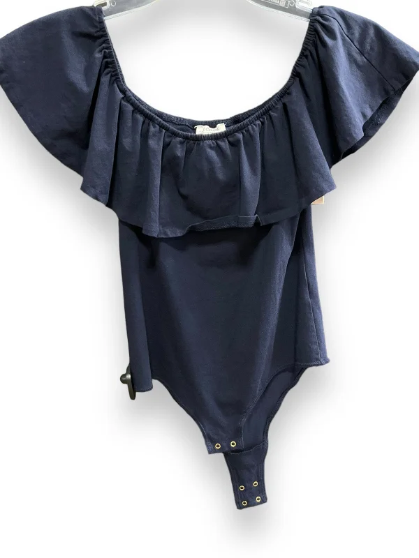 Fantastic Deals Navy Top Short Sleeve J. Crew, Size S