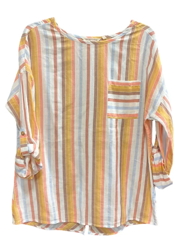 Anniversary Sale Orange Top Long Sleeve Soft Surroundings, Size S