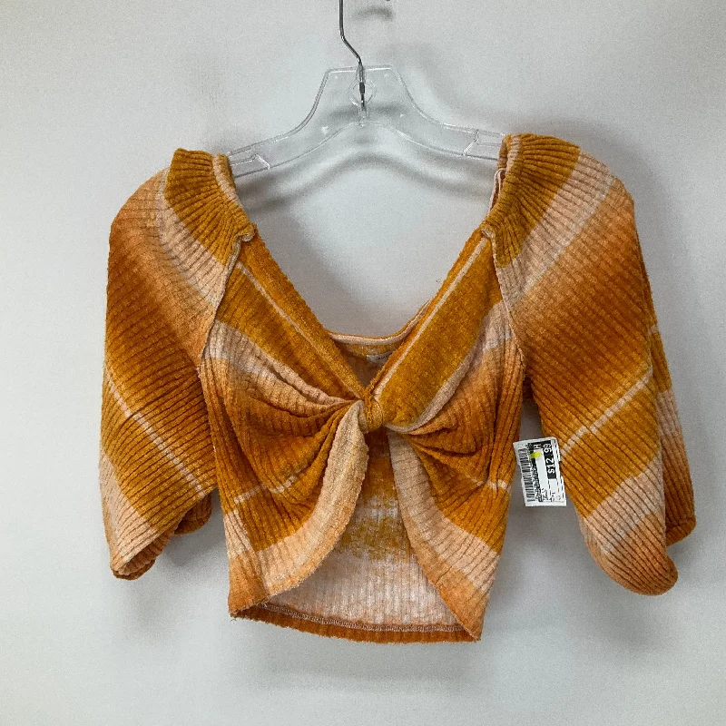 Instant Discount Orange Top Long Sleeve Urban Outfitters, Size L