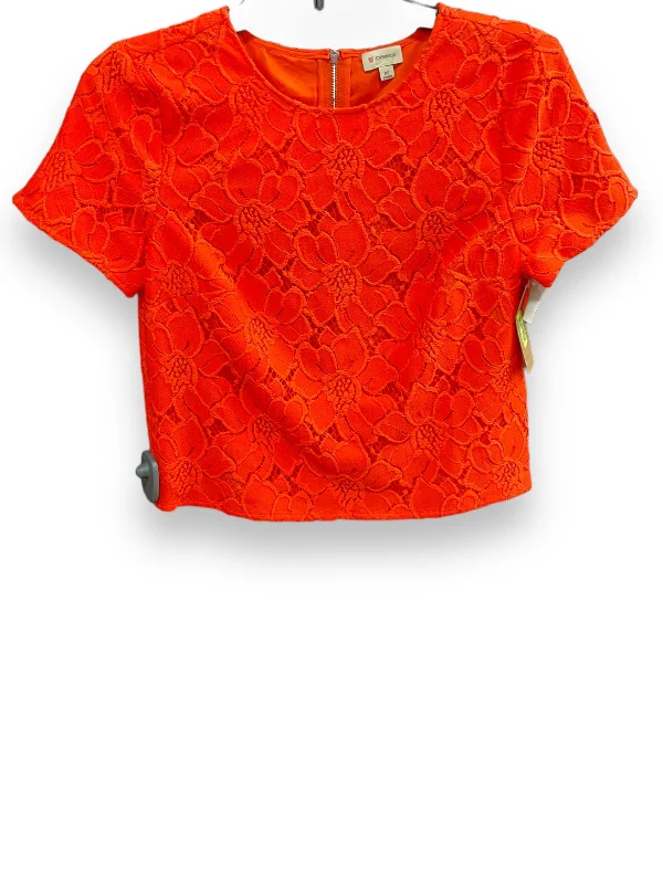 Best Seller Orange Top Short Sleeve Cremieux, Size Xs