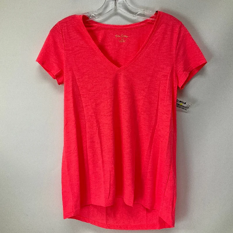 Online Only Orange Top Short Sleeve Lilly Pulitzer, Size Xs