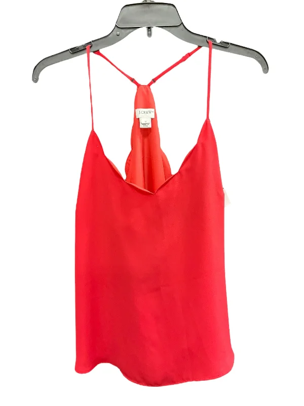Weekend Flash Sale Orange Top Sleeveless Basic J. Crew, Size L