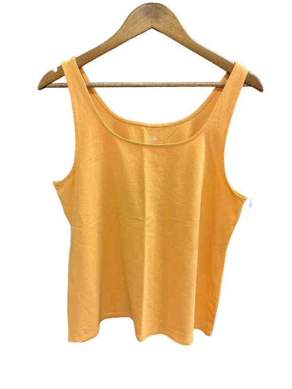 Anniversary Sale Orange Top Sleeveless Basic J. Jill, Size Xl