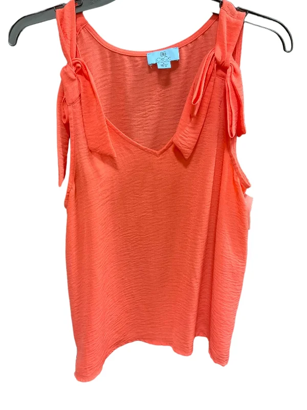 Quick Sale Orange Top Sleeveless Cece, Size S