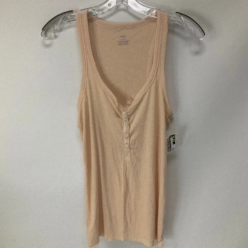 Don't Wait Peach Top Sleeveless Aerie, Size M