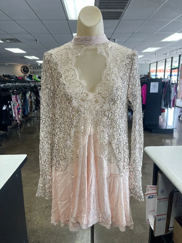 Limited Stock Pink Top Long Sleeve Free People, Size Xs