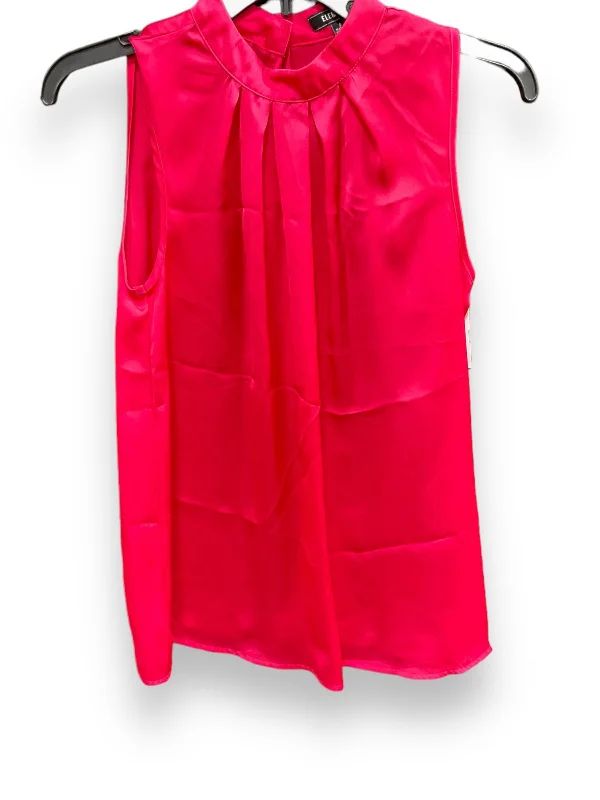 Deep Discounts Pink Top Sleeveless Basic Elementz, Size S