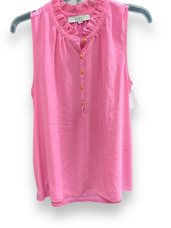 Fantastic Offers Pink Top Sleeveless Loft, Size M