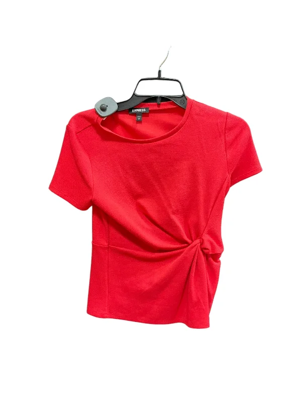 Weekend Deal Red Top Short Sleeve Express, Size S