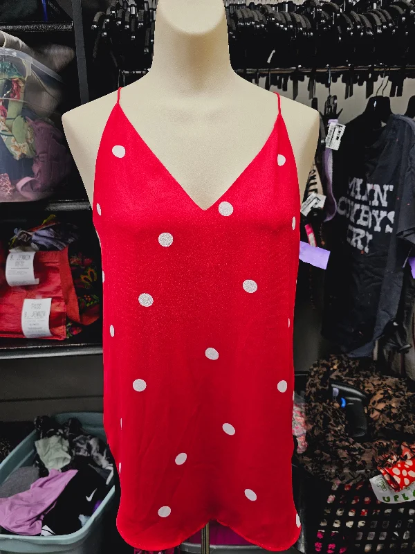 Crazy Deals Red & White Tank Top Loft, Size S