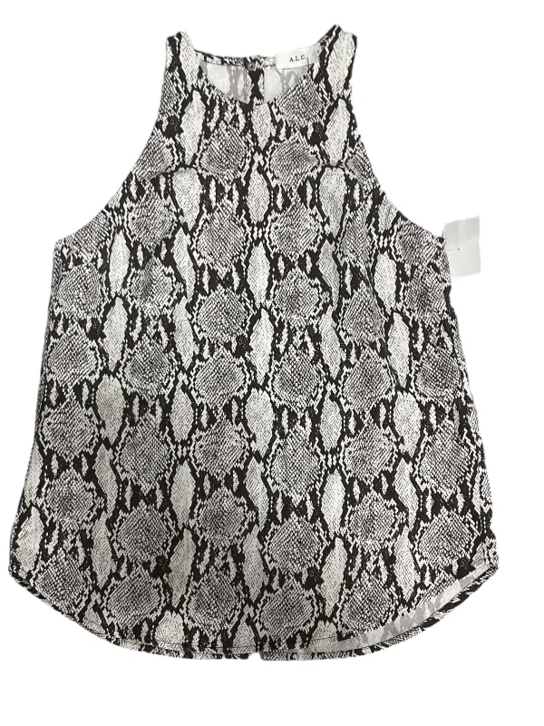 Lowest Price Snakeskin Print Top Sleeveless Alc, Size Xs
