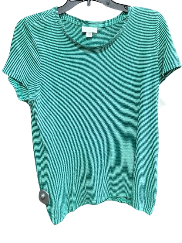 Year-End Clearance Striped Pattern Top Short Sleeve Basic J. Jill, Size S