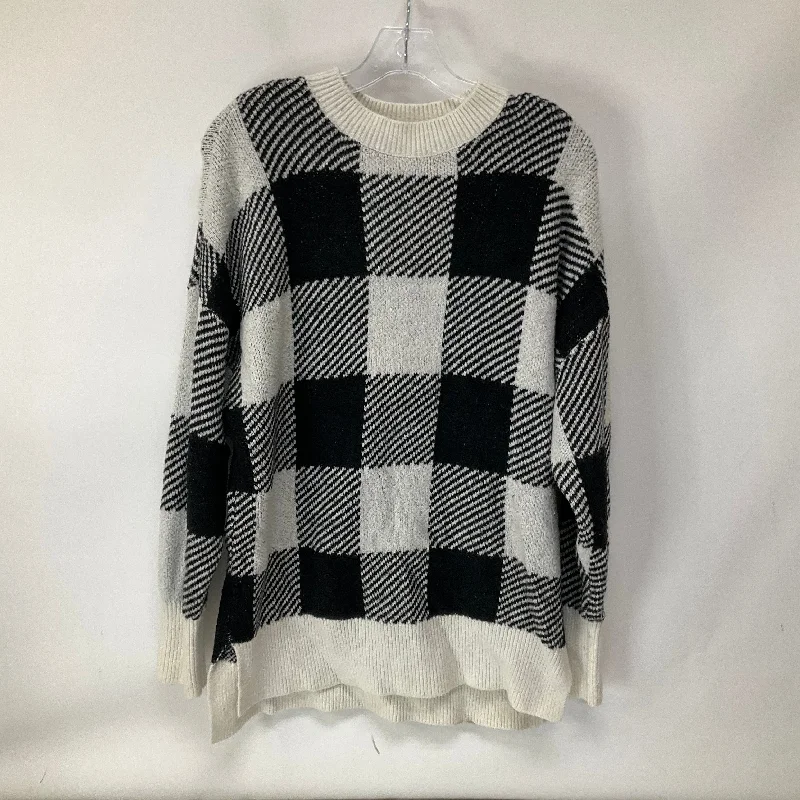 Buy Now Sweater By Abercrombie And Fitch In Black & Grey, Size: S