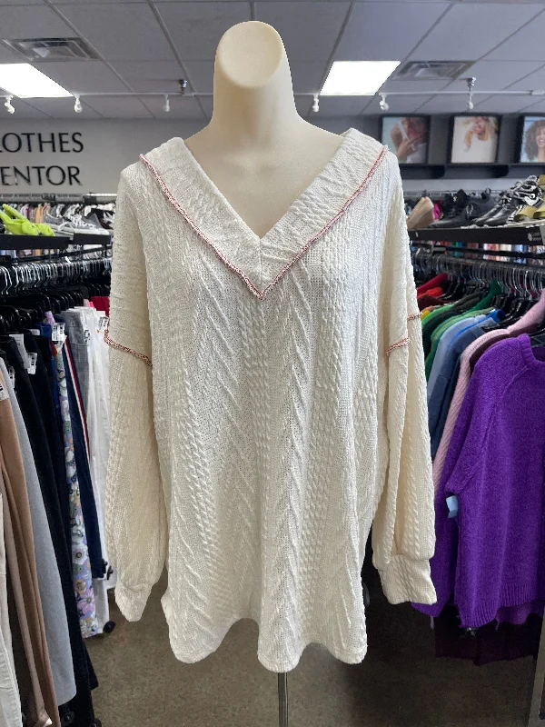Lowest Price Sweater By Bibi In Cream, Size: L