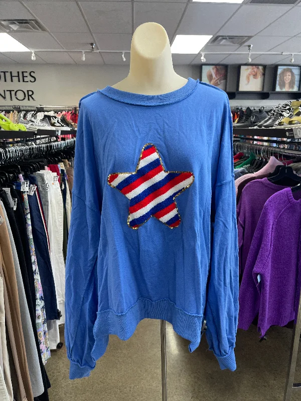 Major Savings Sweater By Fantastic Fawn In Blue, Size: L