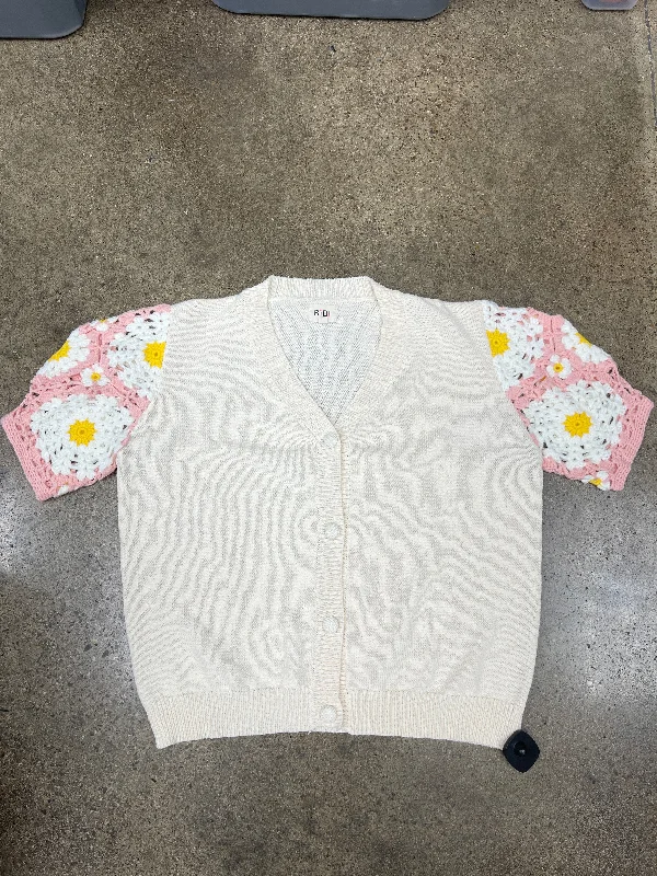 Big Discounts Sweater Short Sleeve By Bibi In Cream, Size: Xl