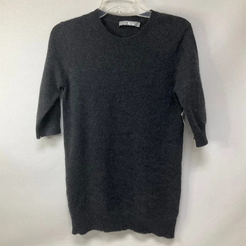 Referral Discount Sweater Short Sleeve By Vince In Grey, Size: Xs