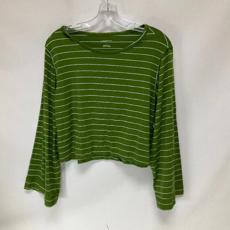 Online Only Top Long Sleeve By Anthropologie In Green, Size: S