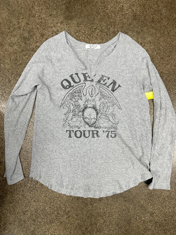 Act Fast Top Long Sleeve By Cma In Grey, Size: L