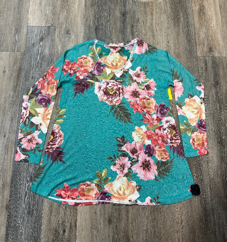 Lowest Prices Top Long Sleeve By Soft Surroundings In Floral Print, Size: Xl