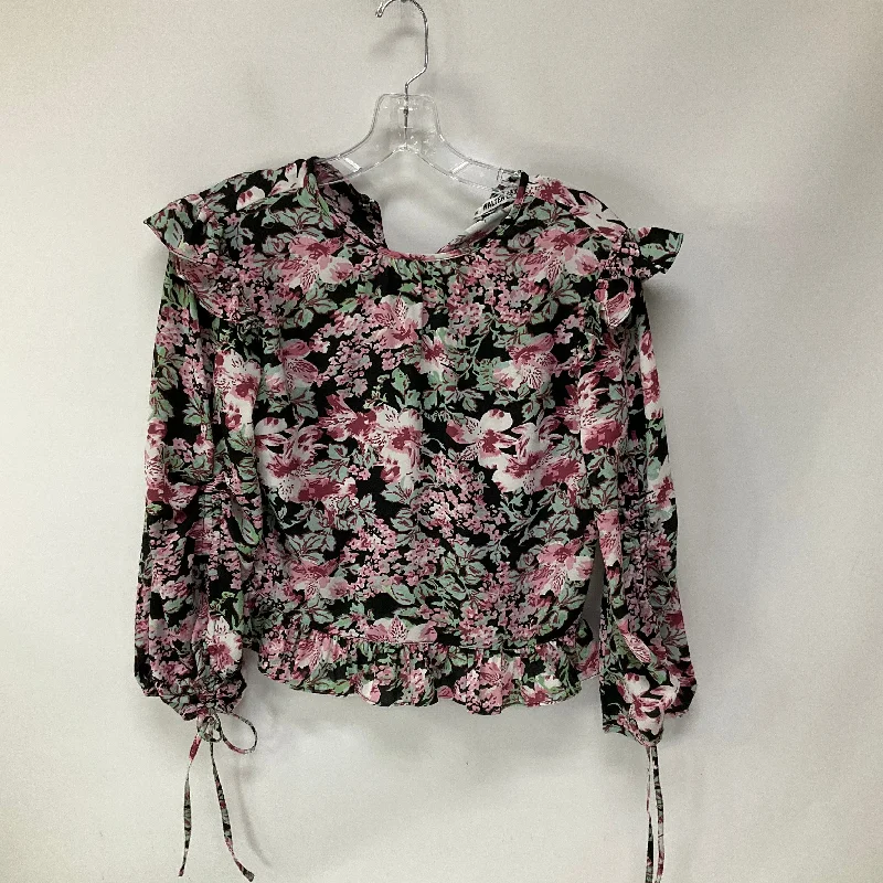 Can't Be Beat Top Long Sleeve By Walter Baker In Floral Print, Size: Xs