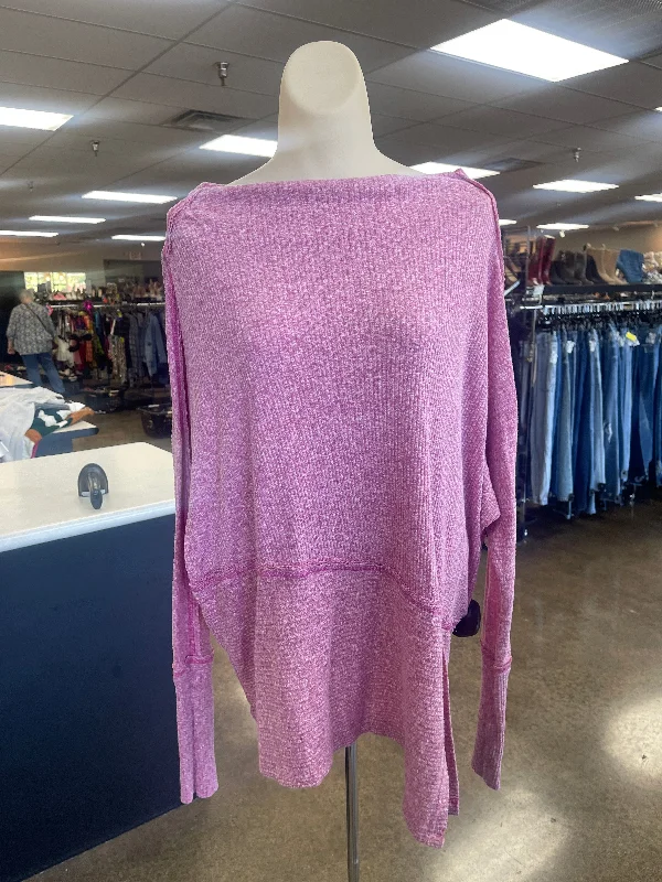 Price Break Top Long Sleeve By We The Free In Pink, Size: Xs
