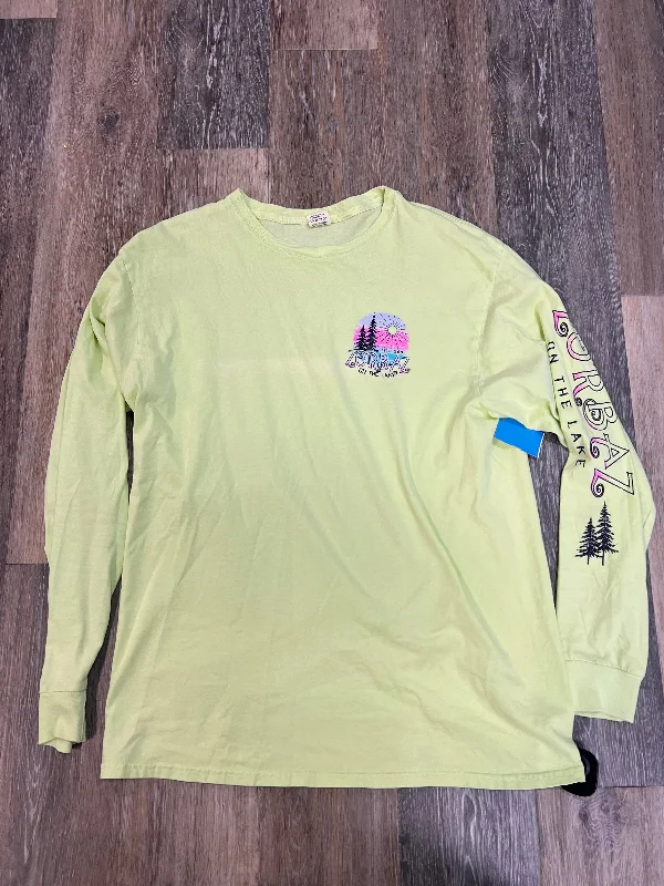 Super Deal Top Long Sleeve By Zorbaz In Green, Size: M