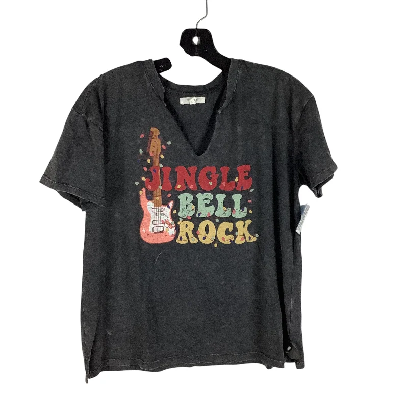 Don’t Miss Out Top Short Sleeve Basic By Maurices In Grey, Size: S