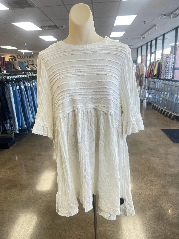 Factory Direct Sale Top Short Sleeve By Free People In White, Size: Xs