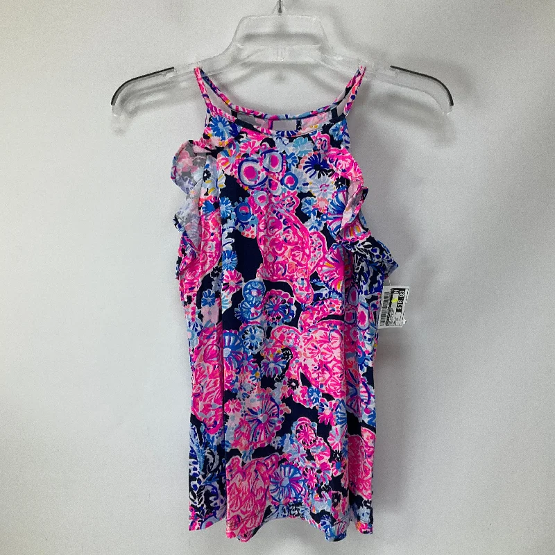 Take Advantage Tropical Print Top Sleeveless Lilly Pulitzer, Size Xs