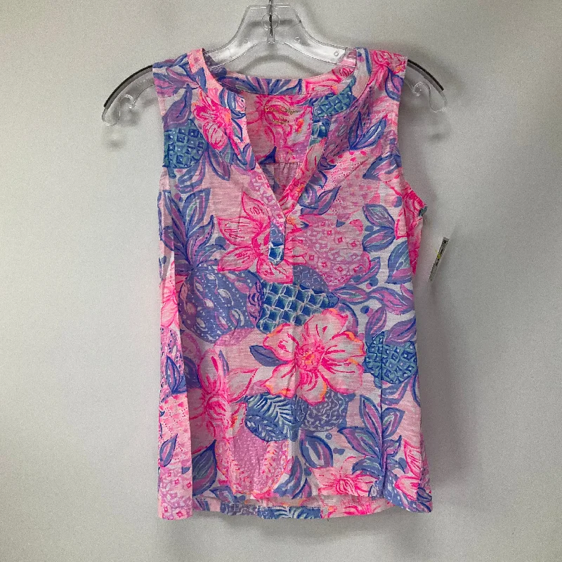 Unbeatable Prices Tropical Print Top Sleeveless Lilly Pulitzer, Size Xs