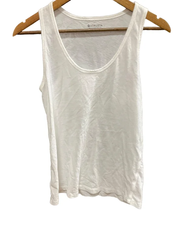 Last Chance White Athletic Tank Top Athleta, Size S