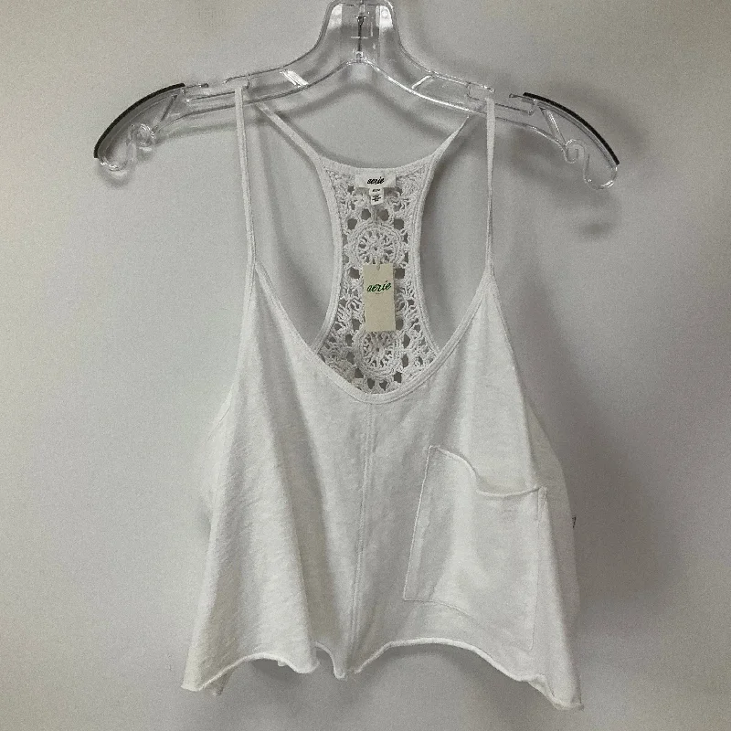 Buy More, Save More White Top Sleeveless Aerie, Size M